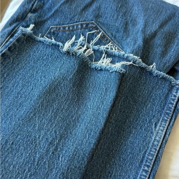 Abercrombie 90s Straight Jeans Medium Raw Hem - Picture 3 of 3